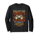 ビデオゲームゲーマーをプレイする面白いゲームコンソールゲーマー長袖Tシャツ