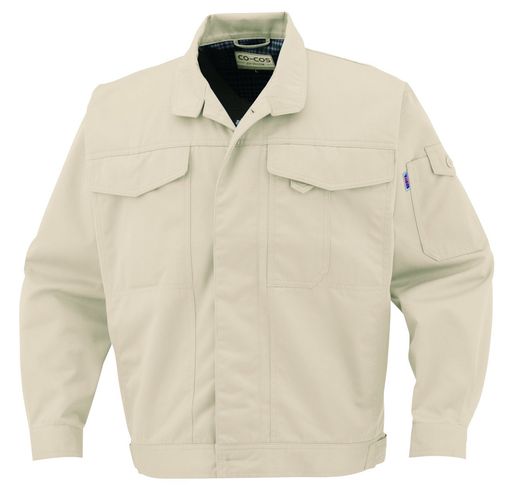 [コーコス信岡]J-1462ブルゾンアイボリーM