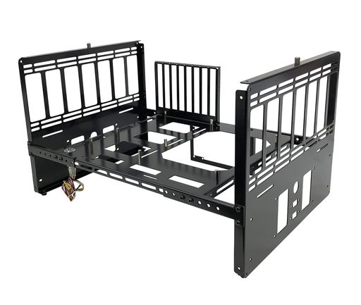 親和産業長尾製作所3wayオープンフレームスタック式SS-NFRAME-STACK黒色(塗装)