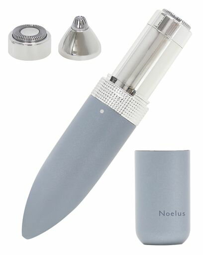 マクロスムダ毛処理レディースフェイスシェーバー軽量コンパクト電池式ノエルズコンパクト2WAYヘッドMEBL-A157