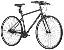 サードバイクス(THIRDBIKES)【完全組立配送】スーパーソニックスマート480mmクロスバイク内装3段アルミフレームブラック