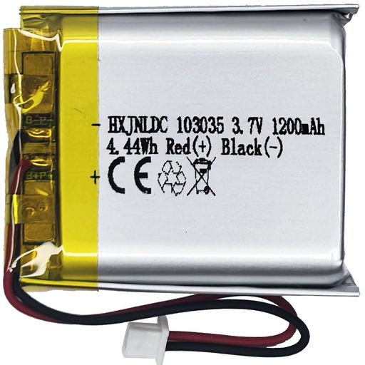 このバッテリーは、4.44Wh 1200mAh未満のDIY 3.7 - 5V で、電子製品に適用できます。(星(塗り潰し)大電力電動工具や航空機には適用されない) コネクタの仕様と極性は製品の表示画像に基づいています、星(塗り潰し)赤い線は正極「+」、黒い線は負極「-」です,逆充電や逆接続はしないでください。 星(塗り潰し)一部の製品では、元のバッテリーにプラグがないか、プラグが一致していません、または極性の不一致。 それは問題ではありません, プラグを直接切断して溶接するか、熱収縮性の絶縁スリーブを使用して同じ色のワイヤを接続できます。 103035充電式リチウムイオンポリマー電池、公称電圧3.7V、フル充電電圧4.2V、容量1200mAh、電力4.44Wh、星(塗り潰し)サイズ:36x30x10mm(1.4x1.181x0.394inch)(長*幅*厚)、重量:19.4g(0.685oz)、最大電流:1.2A。過充電、過放電、過電流、短絡を防ぐことができます。
