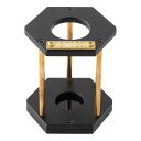 MSMFランタンスタンドゴールゼロマイクロフラッシュブラックゴールゼロLEDランタン真鍮プレ-ト真鍮MSMF-GZLS