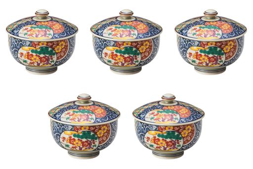5個セット古伊万里松竹梅蓋付汲出[9.5x8.5cm(180cc)]|蓋付煎茶(有田焼)有田焼セトモノホンポ(Setomonoh..