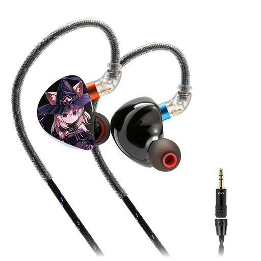 双チャンネル 3 ユニット構造:CVJ Nightelf イヤモニ風イヤホンは、新開発の双チャンネル 3 ユニット構造を採用し、(10mm+6mm)の双複合材料ダイナミックドライバーと8mmの新開発ダイナミックドライバーを搭載。DLCダイヤモンド振動板を採用することで解析力を大幅に向上させ、低・中・高の3つの周波数帯域をバランスよく出力し、クリアなボーカルと優れた音質を再現します。 DLC ダイヤモンド振動板:CVJ Nightelf モニターイヤホンには高品質な DLC ダイヤモンド振動板が内蔵されており、オーディオの感度と過渡応答速度を効果的に向上させます。これにより、音楽の繊細な詳細を正確に捉え、再現するだけでなく、広々とした開放的な音場を創造し、聴き手にクリアで透明感があり、層の豊かな音質を提供します。 高品質オーディオケーブル:CVJ Nightelf カナル型イヤホンは、巻き編み加工を施した2芯銀メッキケーブルを採用しています。
