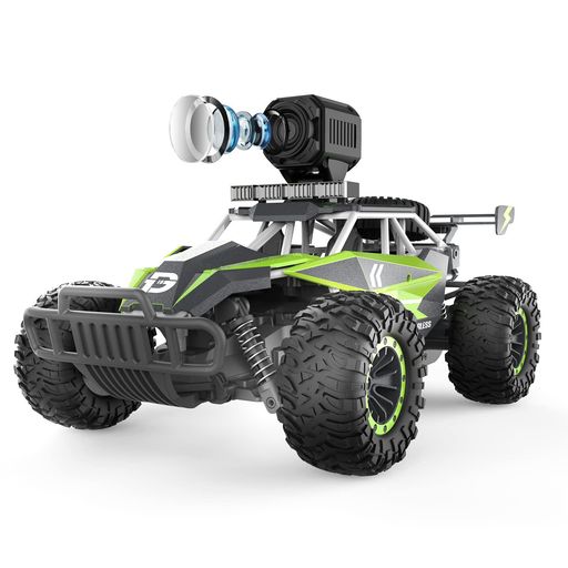 DEERCラジコンカーRCカー子供向けオフロード1080Pカメラ付きリアルタイム稼働時間60分1/16防振耐衝撃バ..