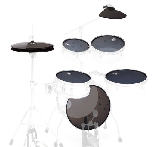 リズムトラベラーを練習キットにする メッシュヘッドとファイバーシンバルのセット)