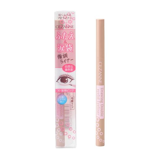 セザンヌ 描くふたえアイライナー 30 影用ピンク 0.6ml ふたえを強調 リキッドアイライナー