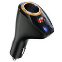 【デュアルPD30W+QC30W】KawenoカーチャージャーシガーソケットUSB車載充電器急速充電器【2025最新強化版】シガーソケット増設&3ポート4台同時急速充電12V/24Vスマホ車充電器iPhone