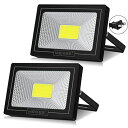 MEIKEE LED 投光器 作業灯 看板灯 【2022年改良 2Pプラグ】20W 昼光色 集魚灯 駐車場灯 省エネ 高輝度 豪雨対応 工場 IP66防水 体育...