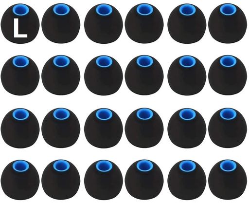 A-Pcasイヤーピース2種類硬度のシリコンの組み合わせたハイブリッドイヤーピースLサイズ24個入り遮音性..