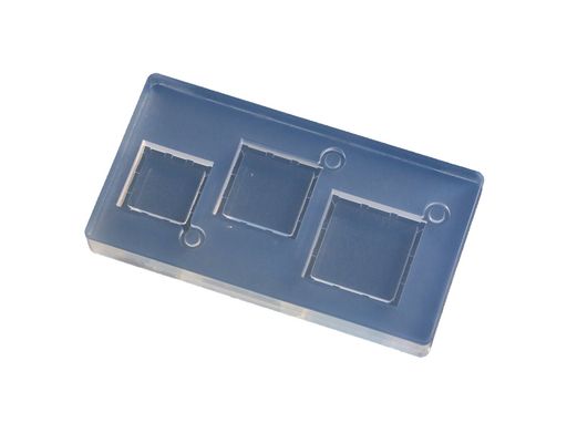 亀島商店フレームレジンクラフト用ソフトモールドスクエアミール皿型小KAM-REJ-612