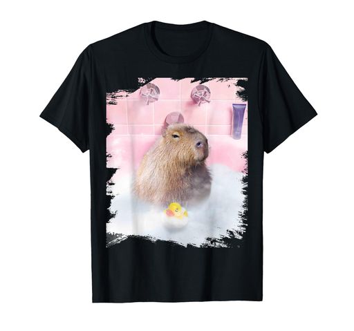 カピバラ入浴Tシャツ カピバラ入浴Tシャツ