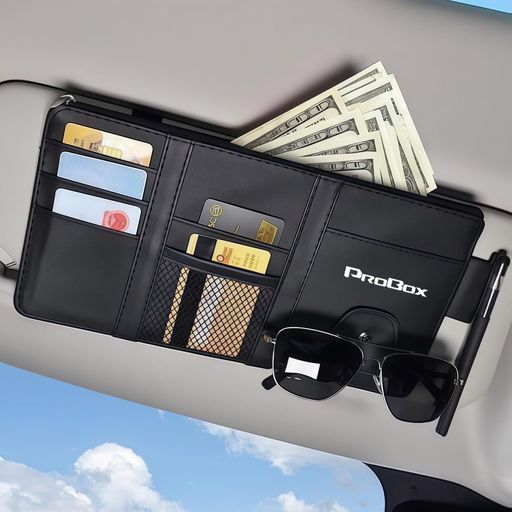 プロボックス 適用 車用 サンバイザーポケット PROBOX 50系 160系 165系 G F対応 サングラスホルダー カード収納 メガネ保管 小物など収納可能 多機能 車内収納用品 カーアクセサリー 取付簡単…