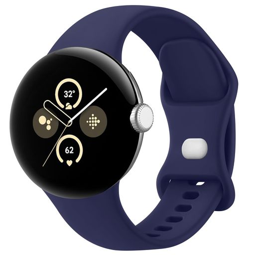 [Wanme] 対応 Google Pixel Watch 4 41mm/3 41mm/2/1m交換バンド 長さ調節 柔らかくシリコン素材 男女兼用(M(160mm-205mm),青)