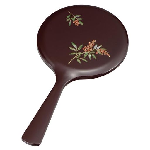 ミタニ山中漆器(Mitani)雅手鏡(小)南天M18068-8
