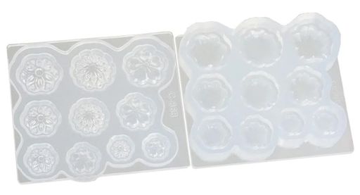 亀島商店ソフトモールド和菓子シリーズ練り切り(桜・菊)ホビー用ツールC-868