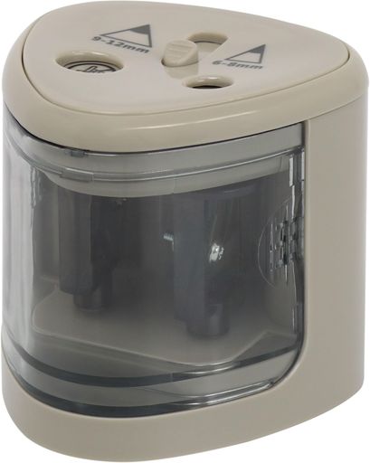 Estale電動鉛筆削り太軸対応子供指安全カバー付6-8mm/9-12mmの太さに対応コードレス乾電池式