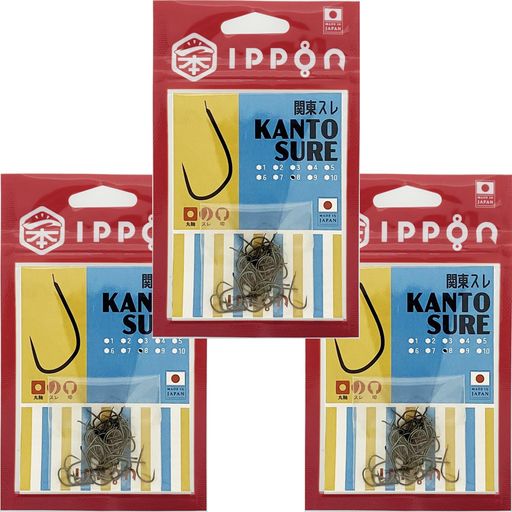 IPPON(一本)関東スレ8号ブラックコート46本入3袋セット