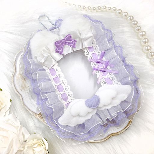 ジートリガー(Gtriger)フリルレースデコトレカケースラベンダー推し活グッズカードケースカード飾り収..