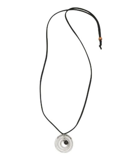 [チャイハネ]ギャラックMEN’Sネックレスメタル半貴石合成皮革ONYXCSOZ7312