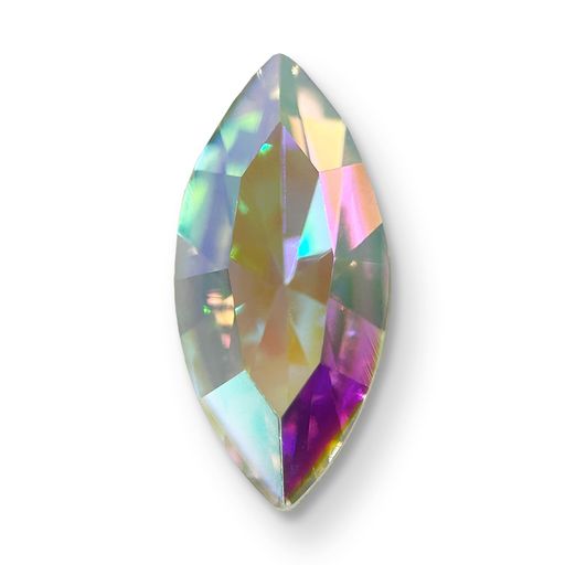 AURORAクリスタルナベット-Vカット8x4mmクリスタルAB25pcs