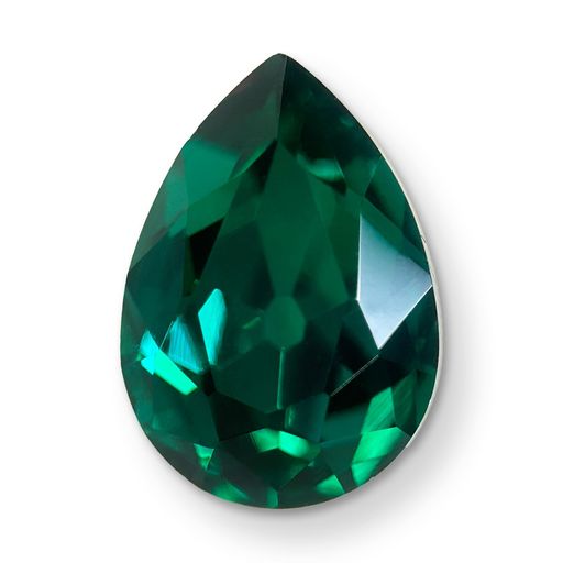 AURORAクリスタルドロップ-Vカット10x7mmエメラルド20pcs