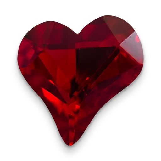 AURORAクリスタルスイートハート-Vカット13x12mmライトシャム8pcs