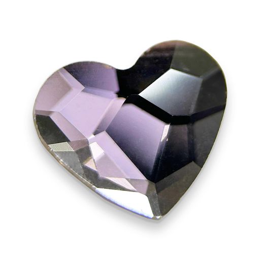 AURORAクリスタルハート-フラットバック10mmライトローズ12pcs