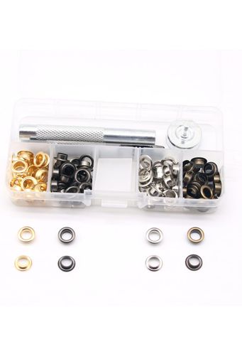 【高品質】丈夫で耐久性が強い銅メッキ金属材料で作られています。光沢もあり、華やかなで仕上がりが美しい印象を与えてくれます、レザー工芸品で綺麗な飾りものとして大活躍です。 【パッケージ内容】両面ハトメキット *120組、 打ち棒*2、 打ち台*1、 収納ケース*1 。4色:ゴールド、シルバー、古銅色、ガンメタル。サイ ズ :6mm。豊富なアクセサリーがありますから、いろいろな綺麗なレザー工芸品ができます。 【使いやすい】:手芸、修理用ハトメキット で!色も豊富で量も十分です、さまざまなニーズに対応できる!使用方法は大簡単で、初心者からプローまで革製品などのハンドメイド作品簡単に飾るできます。 【便利な収納ケース付き】透明な収納収納ケース付き、仕切りがついてるのでハトメキットの種類、色別に収納できとても使い勝手の良いケース付きです。修理に必要な材料は全てケースに収められており、簡単に使い分けています,とても使い勝手の良いケースです。 【幅広い用途】本製品は、レザークラフトの他にも、書類や文房具、衣類やブーツなどの保護や補強をする際にもご使用いただけます。