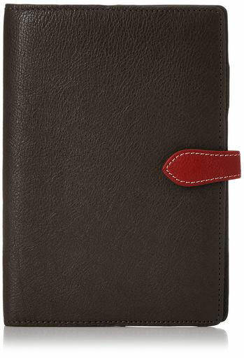 [ピークスピーク]パスポートカバー牛革ノートカバーブラウン