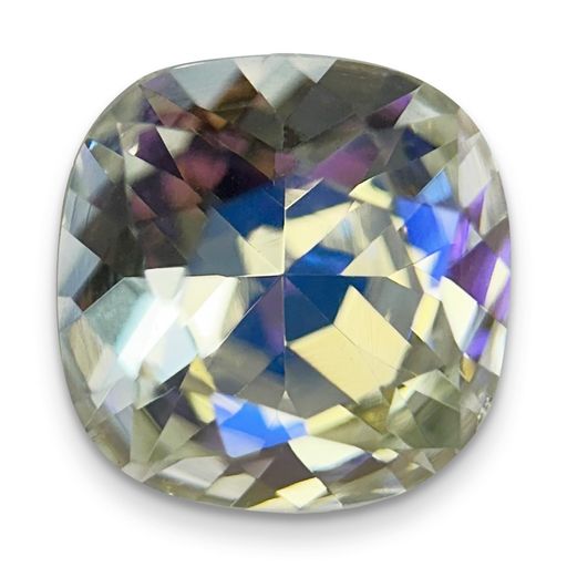 AURORAクリスタルラウンドスクエア-Vカット10mmムーンライト12pcs