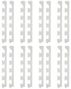 ユノックスジョイントマットホワイト30cmサイズ極厚約14mmジョイントマット用エッジ角用17-0092本入8個セット