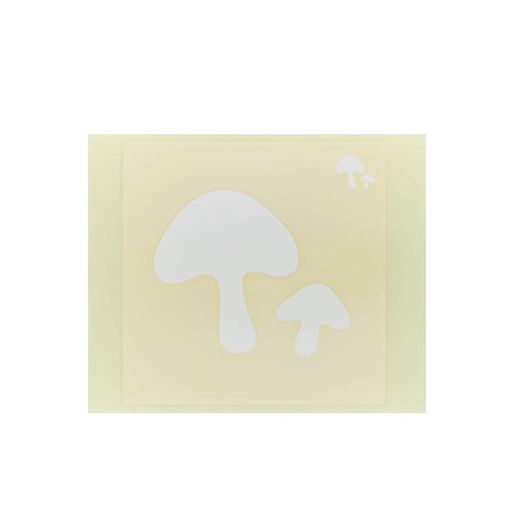 [きのこ]ステンシル(シールタイプ)/飲食物(30枚)