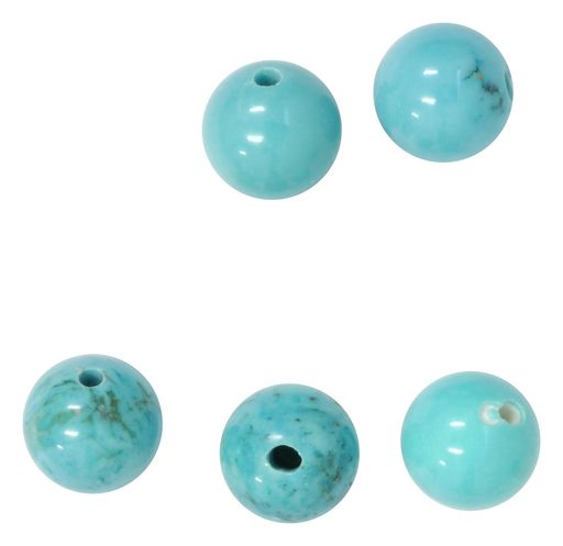 ソフィア株式会社ソフィアアクセサリーパーツターコイズ風ビーズラウンド約直径8mm5個入H-43-B