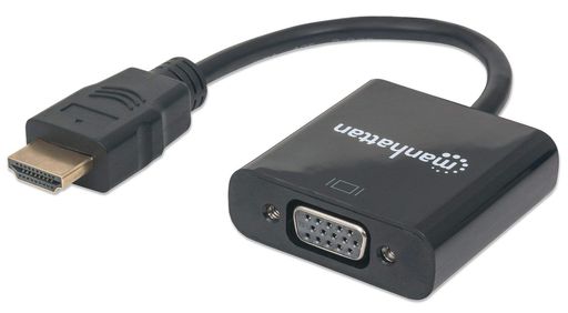 Manhattan HDMI(オス) - VGA(メス) コンバーター ブラック 151467 151467