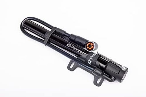 パナレーサー(Panaracer) 自転車 空気入れ 携帯ポンプ【仏/米式バルブ対応】ゲージ付き 高圧対応 アルミ製 ブラック BMP-24AEZ-B
