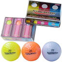 lezax(レザックス) ゴルフボール flying raiders 非公認球 2ピース 6個入りパック 3色カラー frba-2117