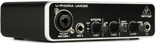 BEHRINGERベリンガーマイクプリアンプ搭載USBオーディオインターフェイスUMC22(2)