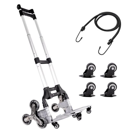 Fentefereキャリーカート階段登れる台車折りたたみ階段キャリー軽量運搬キャリー階段静音10つの車輪折..