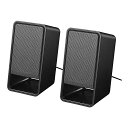 バッファローBUFFALOPC用スピーカーUSB電源ヘッドホン出力対応ブラックBSSP305UBK