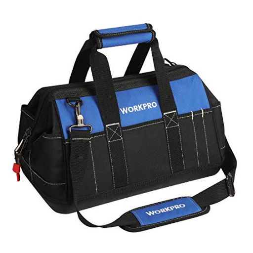 WORKPROツールバッグ工具差し入れ道具袋工具バッグ600Dオックスフォード強化底幅40cm