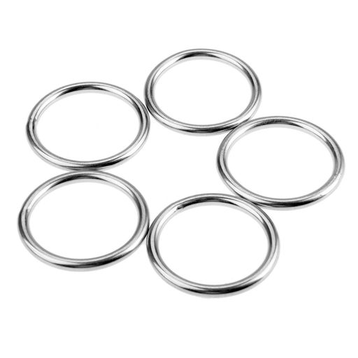 5個入りステンレス鋼Oリング溶接ステンレススチール製Oリングセット船用ハンギングリングボート用内径4..