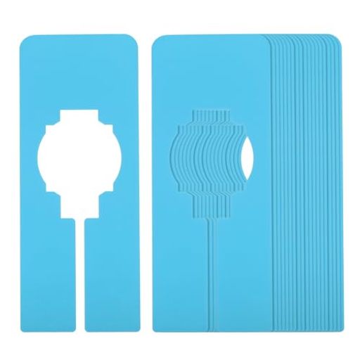 PATIKIL洋服仕分け用クローゼットハンガー20個セット長方形クローゼット衣類仕分け用ラベル付き仕切り板クローゼット用青色