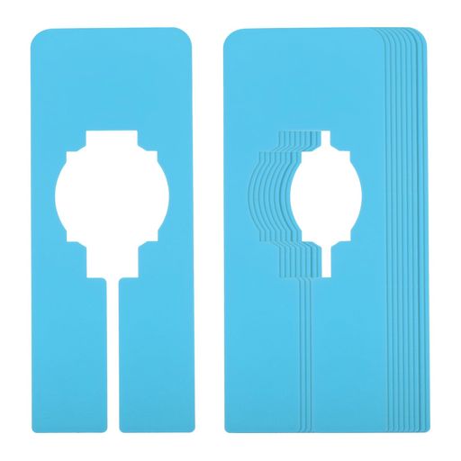 PATIKIL洋服仕分け用クローゼットハンガー10個セット長方形クローゼット衣類棚サイズ仕分け用ラベル付き仕切り板ブルー