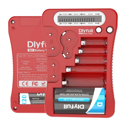 Dlyfull電池チェッカー乾電池LCD液晶画面バッテリーチェッカー残量チェッカーテスター単1単2単3単4単59Vに対応バッテリーテスター、1.5V/3Vボタン電池CR123ACR2CRV32CR5CRP2 Dlyfull電池チェッカー乾電池LCD液晶画面バッテリーチェッカー残量チェッカーテスター単1単2単3単4単59Vに対応バッテリーテスター、1.5V/3Vボタン電池CR123ACR2CRV32CR5CRP2