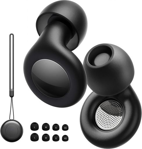 耳栓 睡眠用 完全遮音 い ノイズ低減35dB 快眠 安眠グッズ 騒音対策 ノイズキャンセリング 耳栓 飛行機/勉強/いびき遮断/旅行/ライブ/仕事用 シリコン製 水洗い可能 繰り返し 収納ポーチ付 …