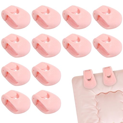 JUNART 12個 布団クリップ 植毛タイプ 無針強力ズレ防止布団固定器、寝具のずれを...