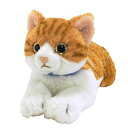 サンレモンひざねこチャシロS13x36x15cmぬいぐるみアニマルかわいい猫ネコP-7822