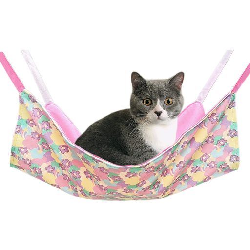 猫ハンモック吊り下げベッドネコ猫用ベッドゲージ用キャットハンモック小動物用ペットねこ寝床マット昼..